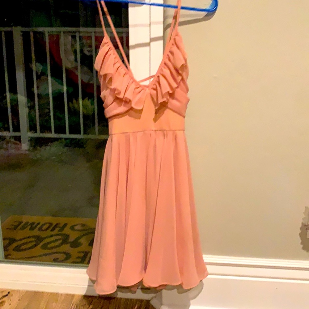 Lulus dainty ballet chiffon straps dress